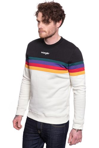 BLUZA WRANGLER RAINBOW SWEAT CLOUD BLUE W6B5HDB03 S na Arena.pl