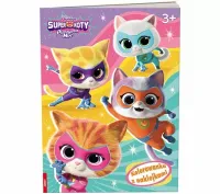 Superkoty. Kolorowanka Z Naklejkami