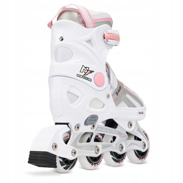 Rolki Regulowane RAVEN Pulse White/Pink 37-40 zdjęcie 5
