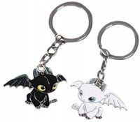 Breloczki dla Pary Jak Wytresować Smoka Czkawka Szczerbatek Biała Furia