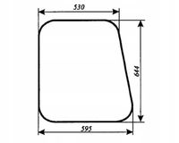 Szyba boczna - bok ciągnika MF-235 kabina Luboń