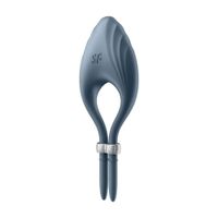 pierścień erekcyjny duelist ring vibrator dark blue satisfyer