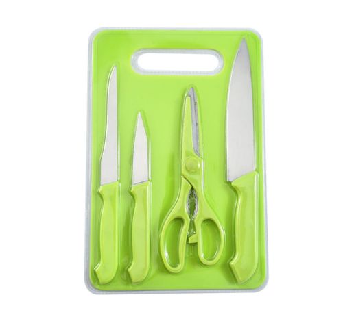 Zestaw noży akcesoriów kuchennych z deską do krojenia 5 el. na Arena.pl