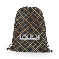 WORKO-PLECAK z Twoim imieniem Złota geometria 4 105