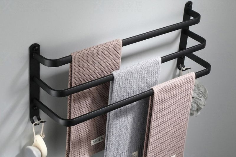 Wieszak Athos 50 cm czarny loft zdjęcie 8