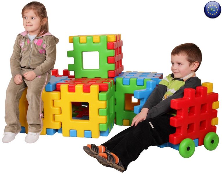 WOOPIE Klocki Edukacyjne Wafle Ogrodzenie Domek zdjęcie 11