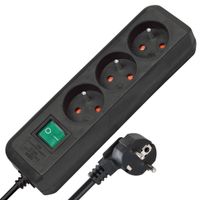 Listwa zasilająca Brennenstuhl Eco-Line 3 gniazda kabel 3m włącznik czarna