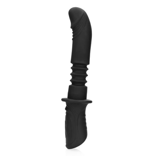 Hand Held Vibrating And Thrusting Sex Machine - Black na Arena.pl