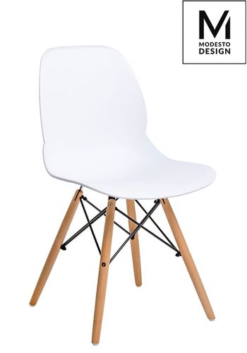 Krzesło MODESTO LEAF WOOD białe na Arena.pl