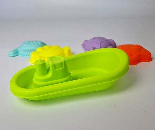 zabawki do piaskownicy Statek - limonkowy na Arena.pl