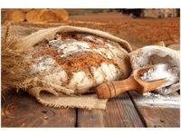 100 70CM OBRAZ PŁÓTNO CHLEB WIEJSKI ZAKWASIE PŁÓTNO RAMA