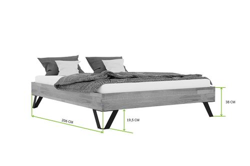 Łóżko dębowe MONA 140x200 na Arena.pl
