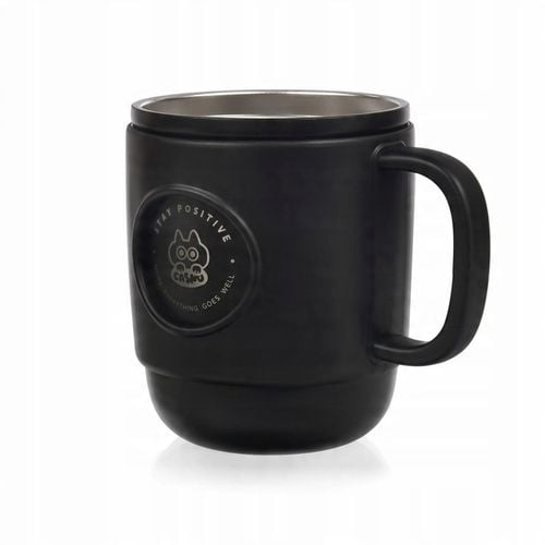 Kubek Termiczny ze Słomką Casno Booker 450 ml Czarny na Arena.pl