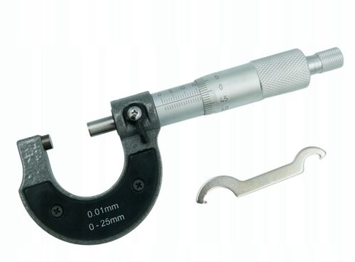 MIKROMETR ŚRUBA MIKROMETRYCZNA MIKROMIERZ ANALOGOWY ZEWNĘTRZNY 0-25 MM na Arena.pl