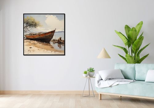 Plakat 90x90cm Spokój Przybrzeża na Arena.pl