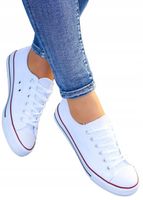Białe Trampki Tenisówki All White 39