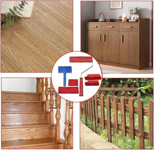 Stemple Wałek wyciskanie imitacji drewna 6 szt,MS3/MS21/MS17 na Arena.pl