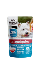 Frendi-  Kawałki w delikatnym sosie z jagnięciną 100g.