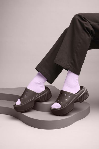 Damskie Buty Klapki Platforma Crocs Stomp 209346 Slide 38-39 zdjęcie 9