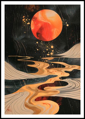 Plakat 68x98cm Planetarny Taniec na Arena.pl