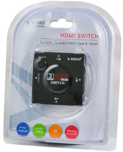 Switch Hdmi 3 wejścia SAVIO CL-26 na Arena.pl