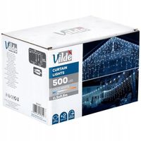 Kurtyna ŚWIETLNA girlanda zewnętrzna na elewacje dom lampki 500LED 11,m