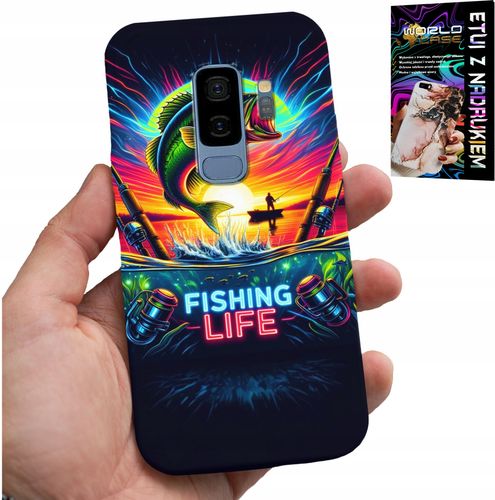 ETUI DO SAMSUNG GALAXY S9 PLUS - WZORY WĘDKARSKIE RYBY POŁÓW WĘDKA PLECKI na Arena.pl