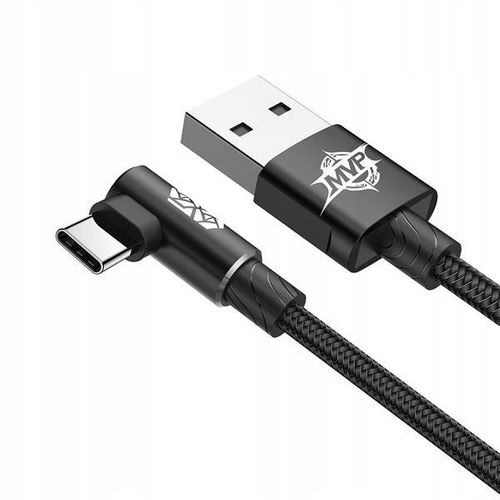 BASEUS Kabel USB-C - kątowy dwustronny - 1 metry | Kolor: Niebieski na Arena.pl