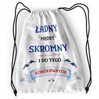 Plecak Dla Konserwatora Sportowy Szkolny Worek Z Nadrukiem Ze Zdjęciem