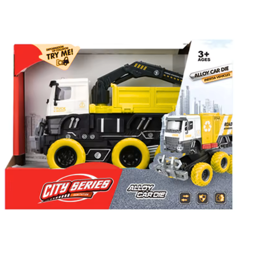 Pojazd Budowalny Wywrotka Ciężarówka Wielofunkcyjna 6 -Kołowiec Ruchomy Hak na Arena.pl