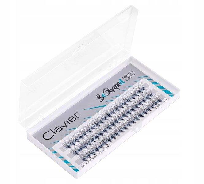 Clavier Kępki Rzęs BeShaped 10mm, skręt B zdjęcie 5