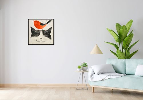 Plakat 60x60cm Pyzaty Przyjaciel na Arena.pl