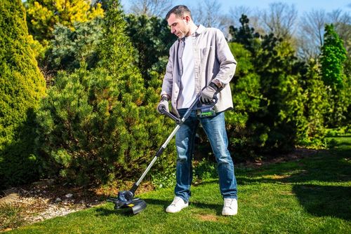 PODKASZARKA AKUMULATOROWA KOSA WYKASZARKA NA KOŁACH ŻYŁKI NOŻE AKU 2AH na Arena.pl