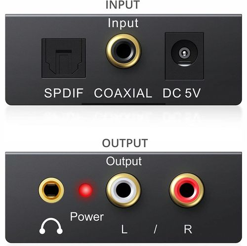 Optyczny Konwerter Coaxial Toslink RCA 2x CINCH na Arena.pl