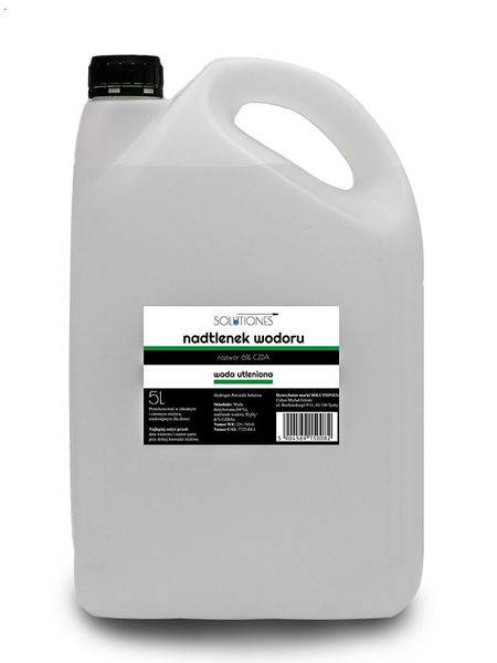 Nadtlenek wodoru 6% woda utleniona 5l Solutiones zdjęcie 1