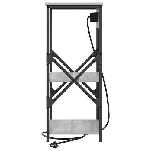 Szafka Nocna z półką 2 pcs Szary dąb sonoma 41 x 31 x 76 cm na Arena.pl