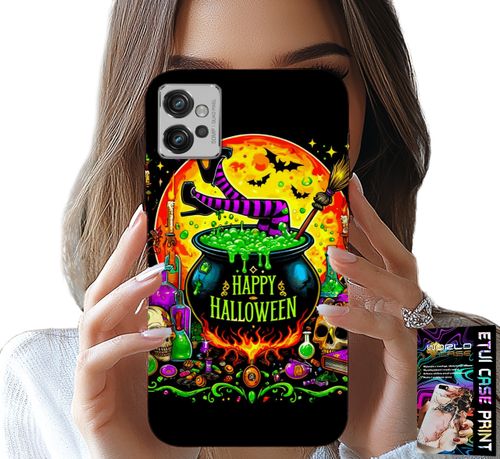 ETUI DO MOTOROLA G32 - WIEDŹMA KOCIOŁEK RÓŻDŻKA HALLOWEEN FOLIA na Arena.pl