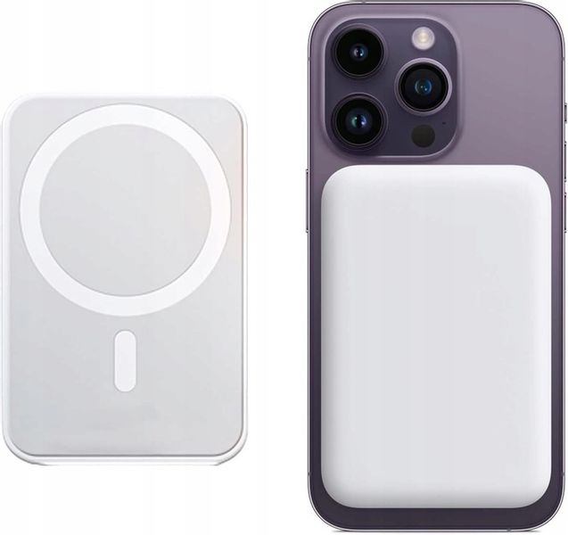 POWERBANK MAGSAFE MAGNES 5000 MAH MOCNY DO TELEFONU BEZPRZEWODOWE ŁADOWANIE zdjęcie 1