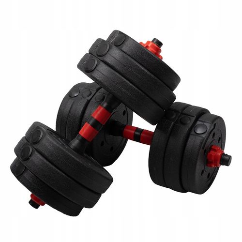 Hantle 20kg 2x10kg + SZTANGA GRYFY ZESTAW CIĘŻARKÓW DO ĆWICZEŃ REGULOWANE na Arena.pl