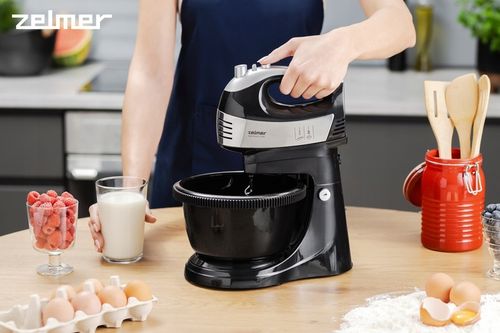MIKSER RĘCZNY ZELMER LEKKI ROBOT KUCHENNY Z MISĄ 2,5L 4 KOŃCÓWKI TURBO na Arena.pl