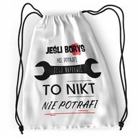 Plecak Dla Borysa Sportowy Szkolny Worek Torba Z Nadrukiem Ze Zdjęciem