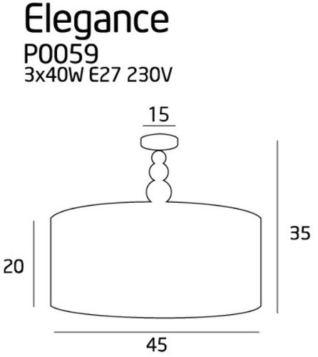 Plafon Elegance P0059 - MaxLight na Arena.pl