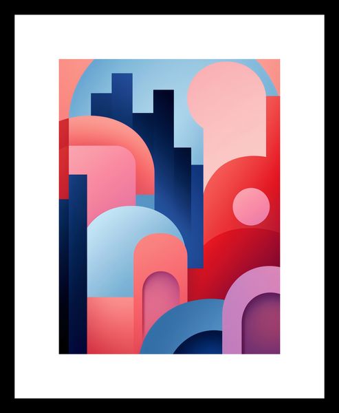 Plakat 15x20cm Miasto Kolorów zdjęcie 3