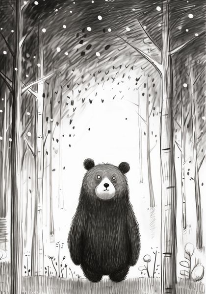 Plakat 70x100cm Ciekawski Miś zdjęcie 1