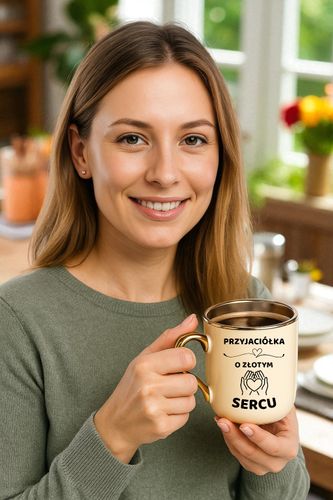 Kubek PREMIUM z dedykacją wyjątkowy elegancki prezent dla PRZYJACIÓŁKI na Arena.pl