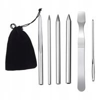 Zestaw igieł do paracordu komplet do szycia stalowe organizer etui 6