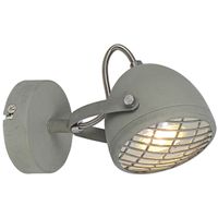 Ścienna lampa PENT 91-67999 regulowana metalowy kinkiet reflektorek szary