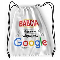 Plecak Dla Babci Sportowy Szkolny Worek Torba Z Nadrukiem Ze Zdjęciem