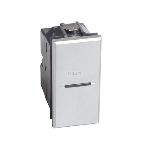 AXOLUTE - Łącznik jednobiegunowy 10AX (zaciski śrubowe) 1 moduł AXIAL aluminium Bticino HC4001N na Arena.pl