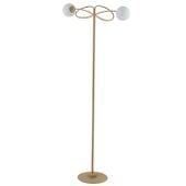 Salonowa lampa stojąca VELVET metalowa podłogowa złota biała